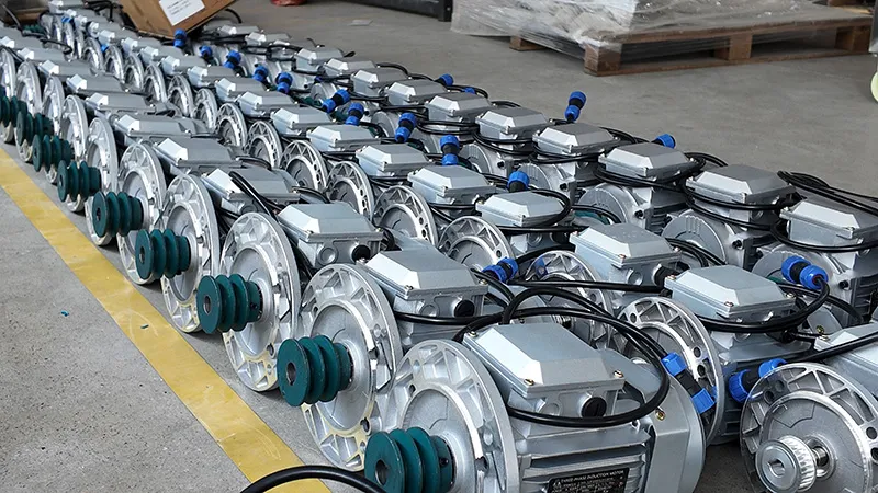 Stainless steel machine parts prepared for food equipment assembly