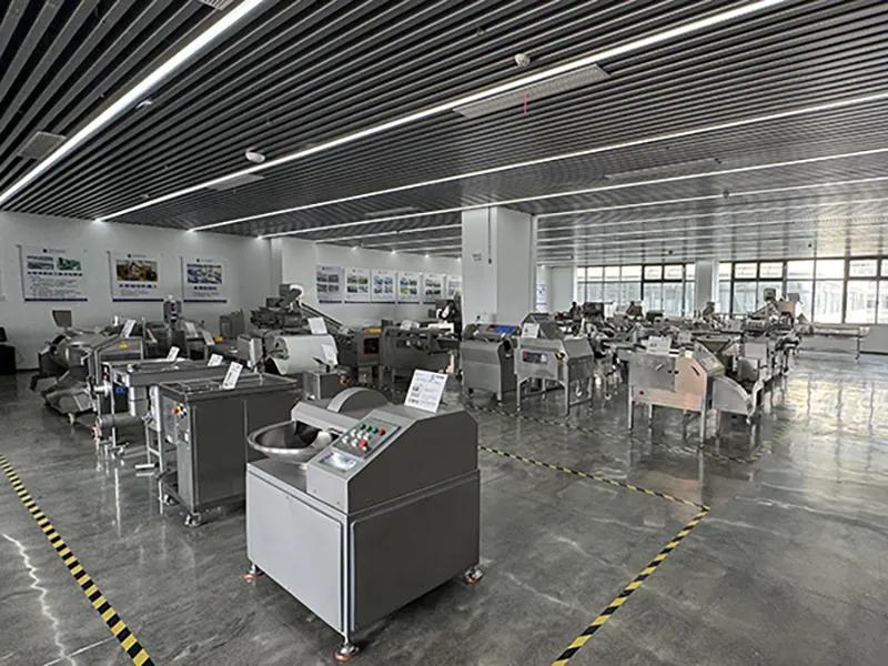 TEEMYEAH food processing equipment displayed in the company showroom