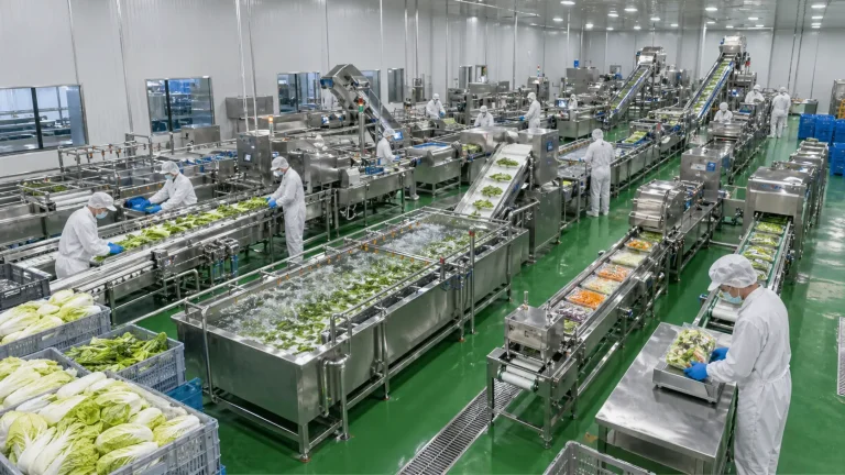industrial vegetable washing equipment for fresh-cut processing