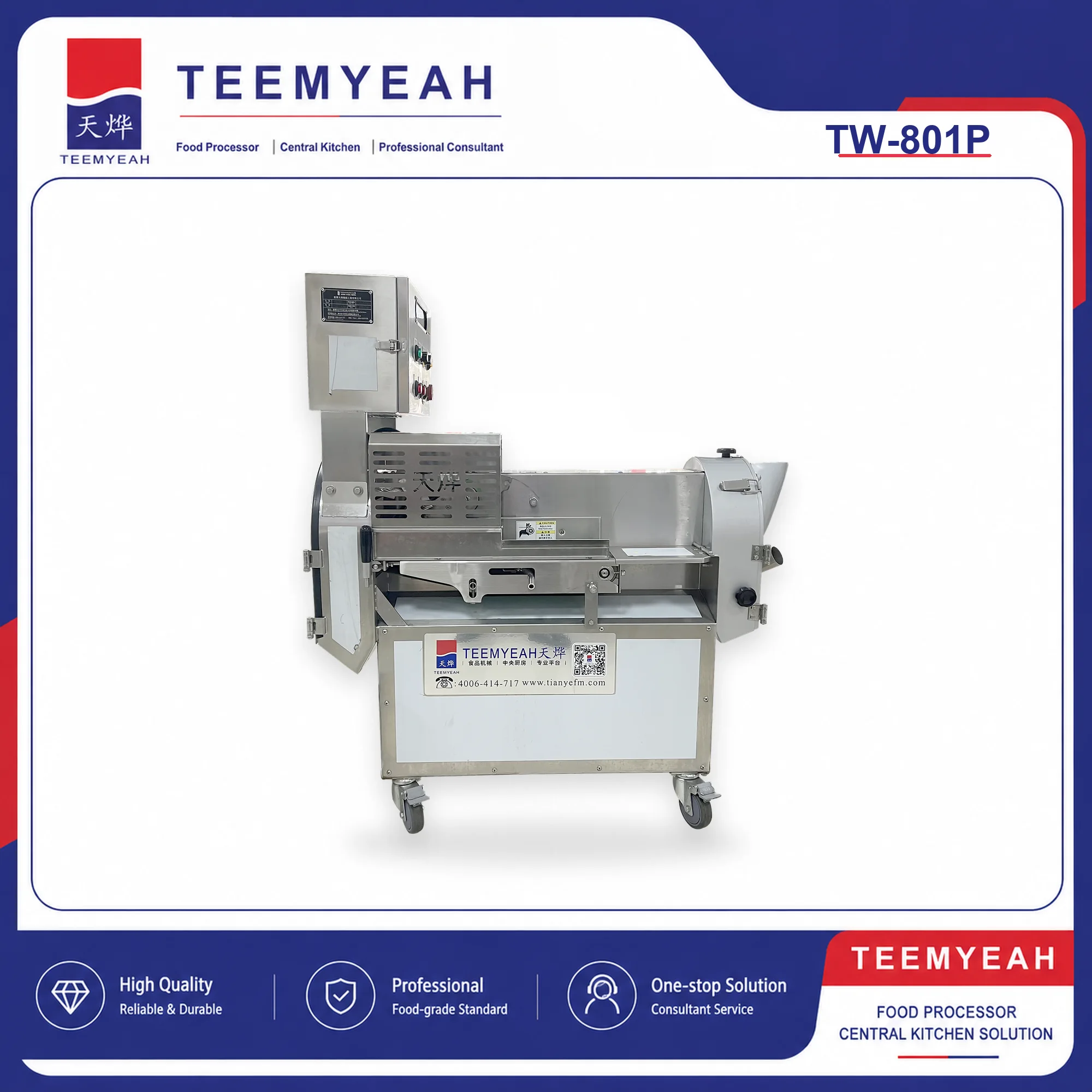 TEEMYEAH vegetable cutting equipment for leafy greens processing