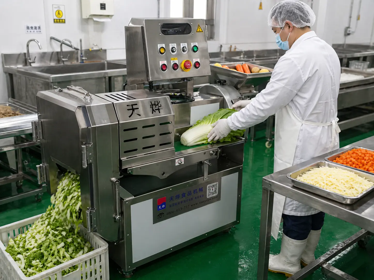 TEEMYEAH vegetable and fruit cutting equipment for uniform pre-processing