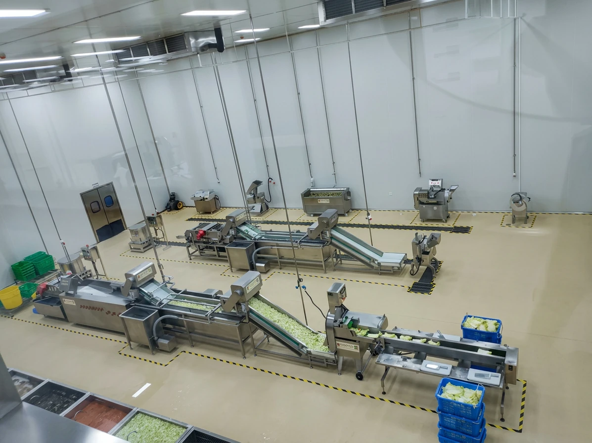 food processing line layout planning