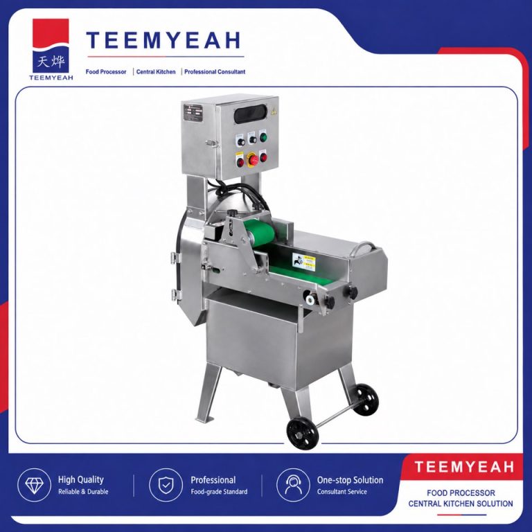 TEEMYEAH TW-805 industrial vegetable cutter in branded product frame