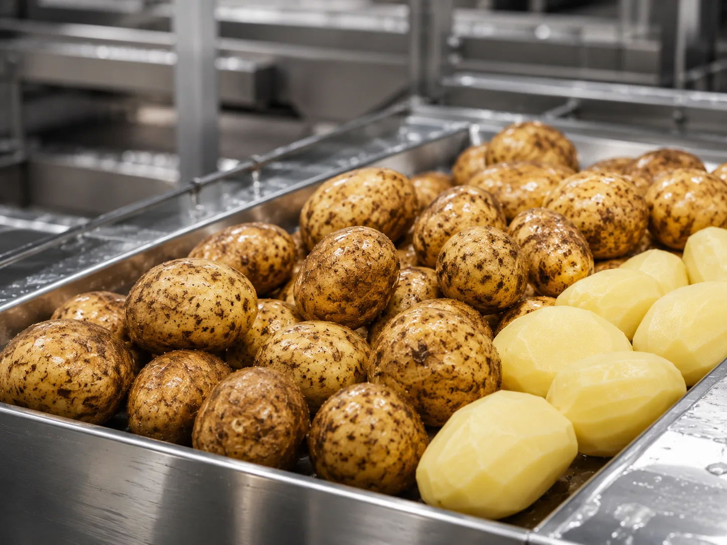 Industrial potatoes for root vegetable processing