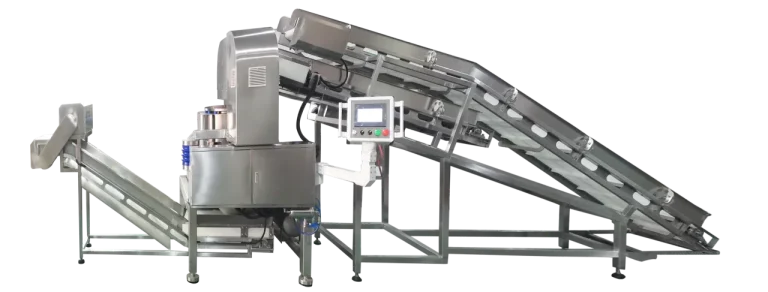 TW-980LB automatic centrifugal dewatering equipment with connected conveyors