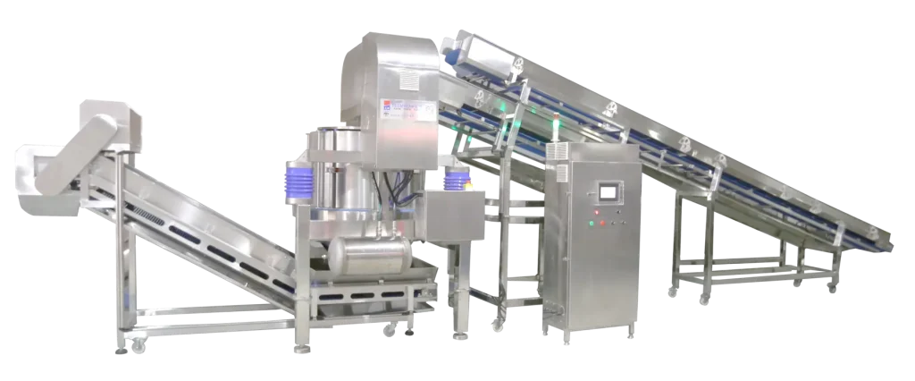 TW-980LV feeding conveyors, centrifugal drum and control cabinet