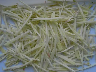 Narrow ginger strips from a cutting trial