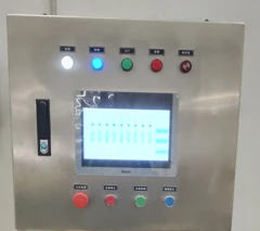 Processing-line control cabinet and HMI