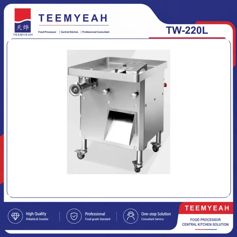 TEEMYEAH TW-220L Industrial Meat Grinder and Slicer in TEEMYEAH product frame