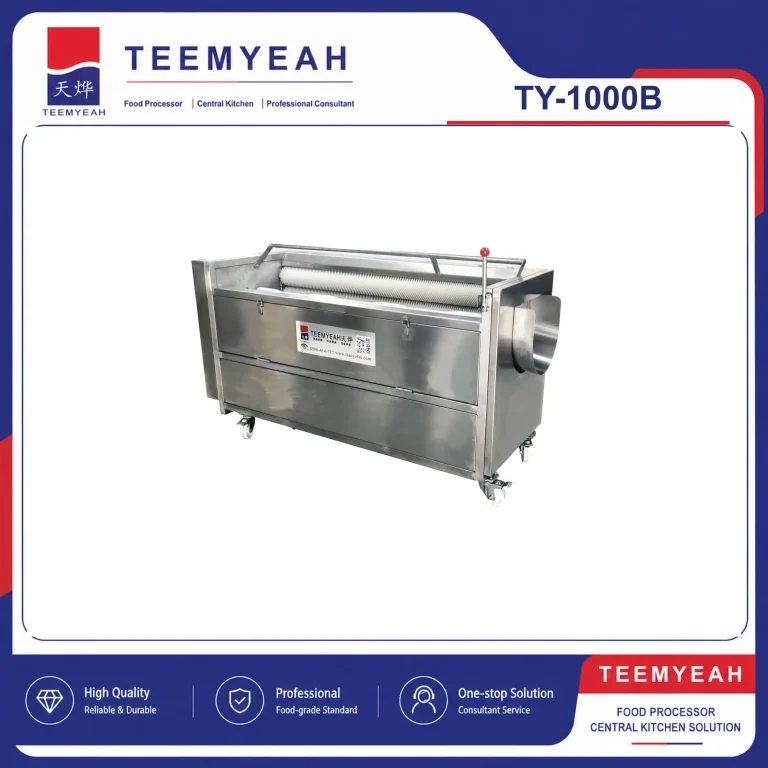 TEEMYEAH TY-1000B Eight-Brush Root Vegetable Washer and Peeler in TEEMYEAH product frame