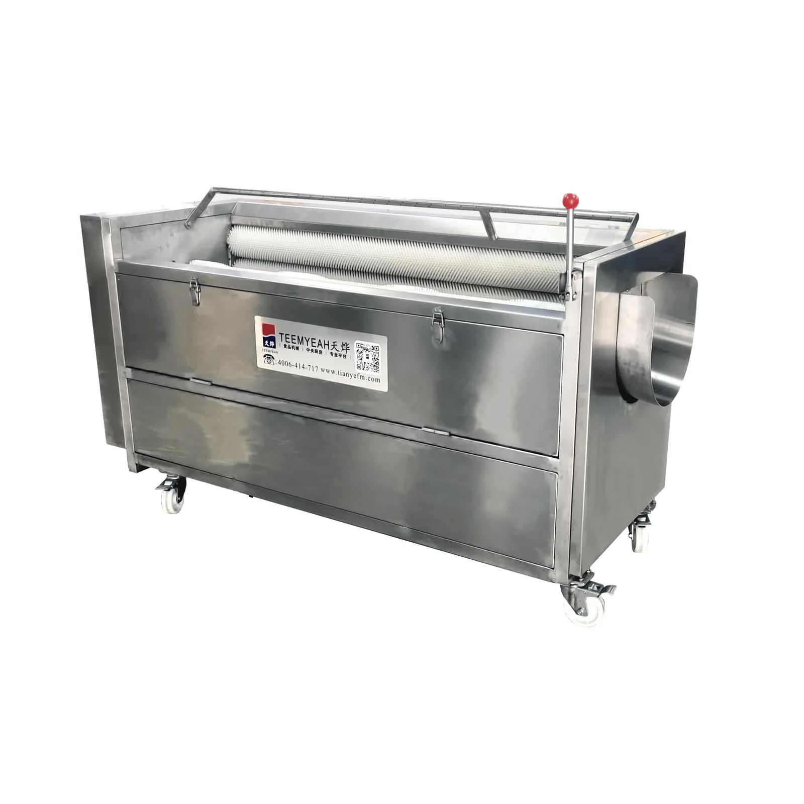 TEEMYEAH TY-1000B Eight-Brush Root Vegetable Washer and Peeler
